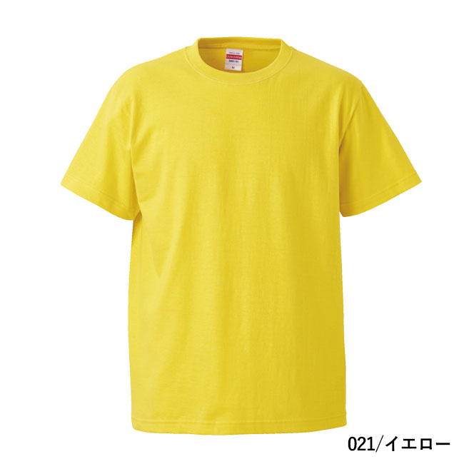 5.6オンス　ハイクオリティーTシャツ（5001-01）本体　021/イエロー
