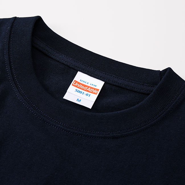 5.6オンス　ハイクオリティーTシャツ（5001-01）首元