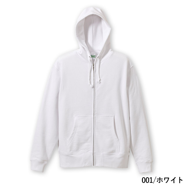 10.0オンス　スウェットフルジップパーカ（裏パイル）（5213-01）本体　001/ホワイト