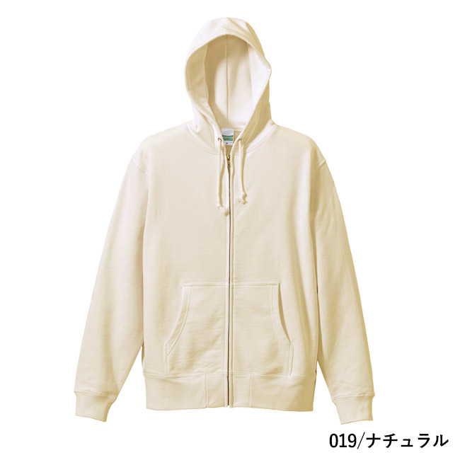 10.0オンス　スウェットフルジップパーカ（裏パイル）（5213-01）本体　019/ナチュラル