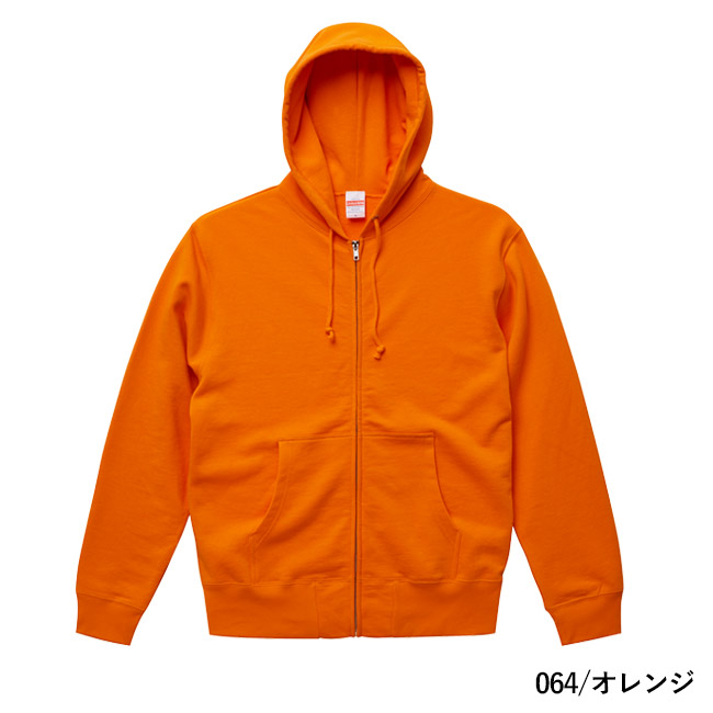 10.0オンス　スウェットフルジップパーカ（裏パイル）（5213-01）本体　064/オレンジ
