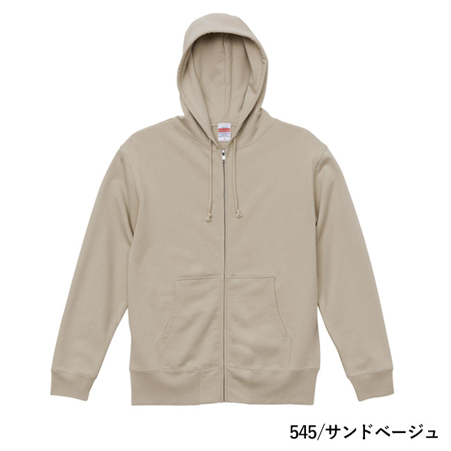 10.0オンス　スウェットフルジップパーカ（裏パイル）（5213-01）本体　545/サンドベージュ