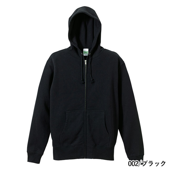 10.0オンス スウェットフルジップパーカ(裏パイル)(5213-01)本体 002/ブラック