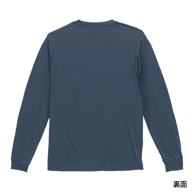 4.4オンス ドライスムース リサイクルポリエステル ロングスリーブ Tシャツ(5709-01) 背面