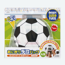 おにぎりデコパック丸型６枚入（サッカーボール）