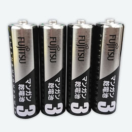 富士通製マンガン単三乾電池４本組