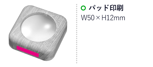 木目調デスクルーペ（ナチュラル）（ut2321040）名入れ画像 パッド印刷W50×H12mm