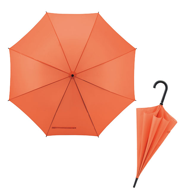 シンプルカラー　ジャンプ傘（ut2321220）オレンジ
