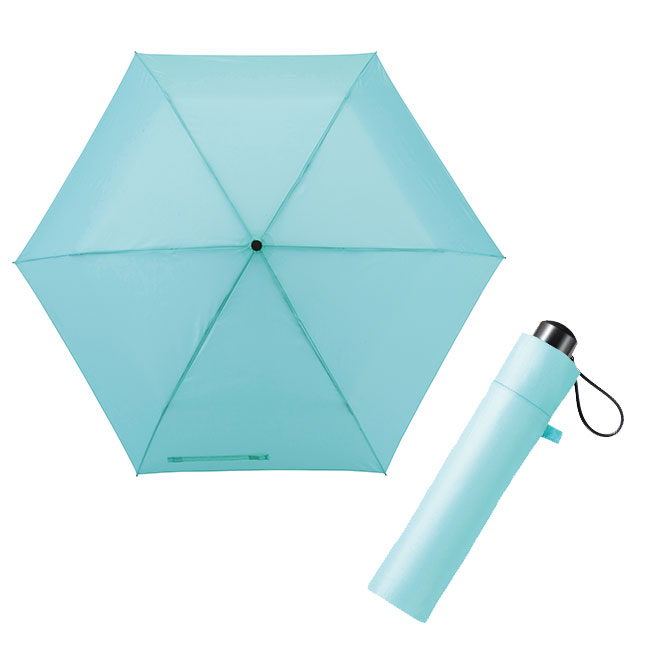 シンプルカラー　折りたたみ傘（ut2321240）ブルー