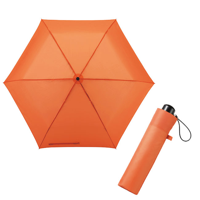 シンプルカラー　折りたたみ傘（ut2321240）オレンジ