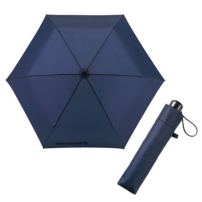 シンプルカラー　折りたたみ傘（ut2321240）ネイビー