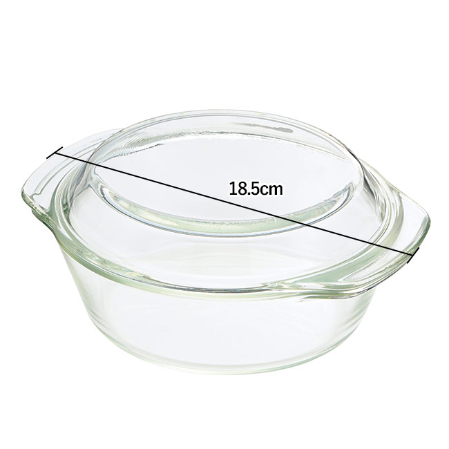 オーブン対応　耐熱ガラスココット（ut2370271）18.5cm
