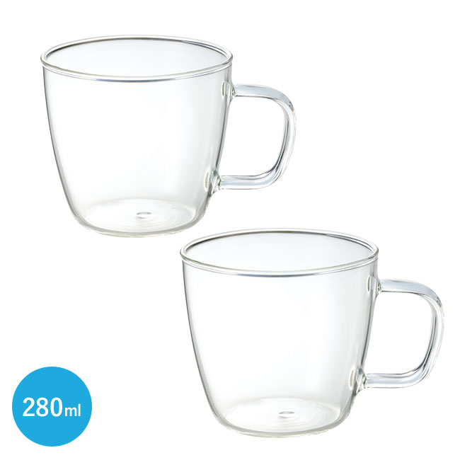耐熱ガラスマグカップ２個組(ut2438301)