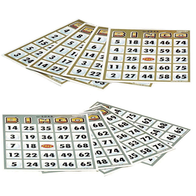 ビンゴカード100枚セット（ut2933863）金・銀2種アソート