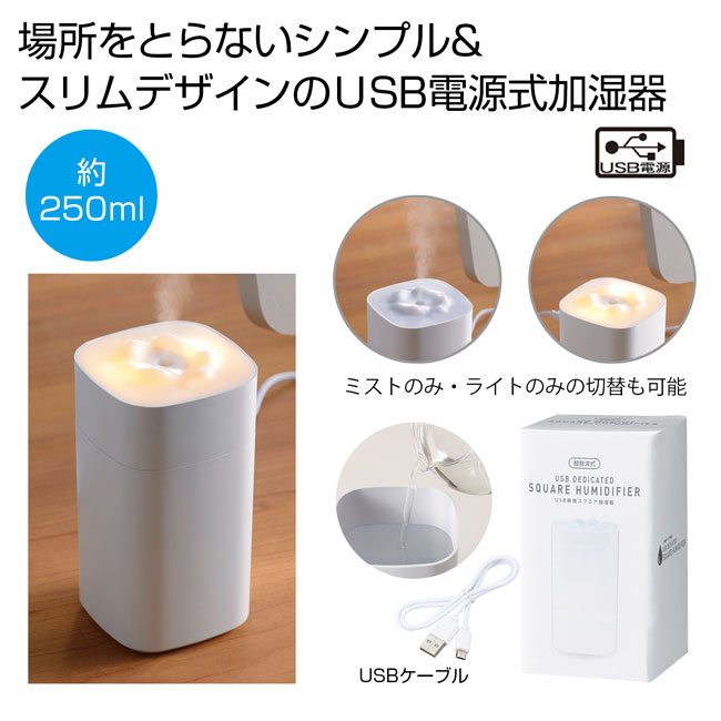 USB専用スクエア加湿器（SNS-0700222）