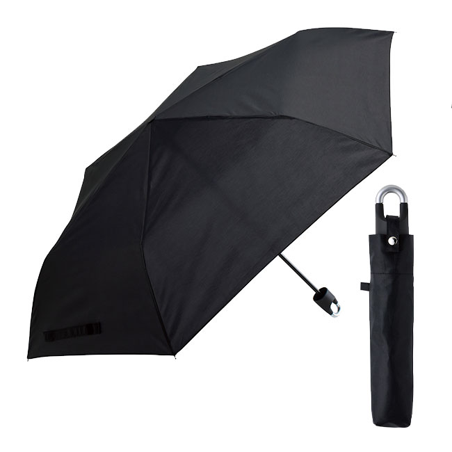 かばんにかけられる折りたたみ傘（SNS-0700299）本体・ブラック