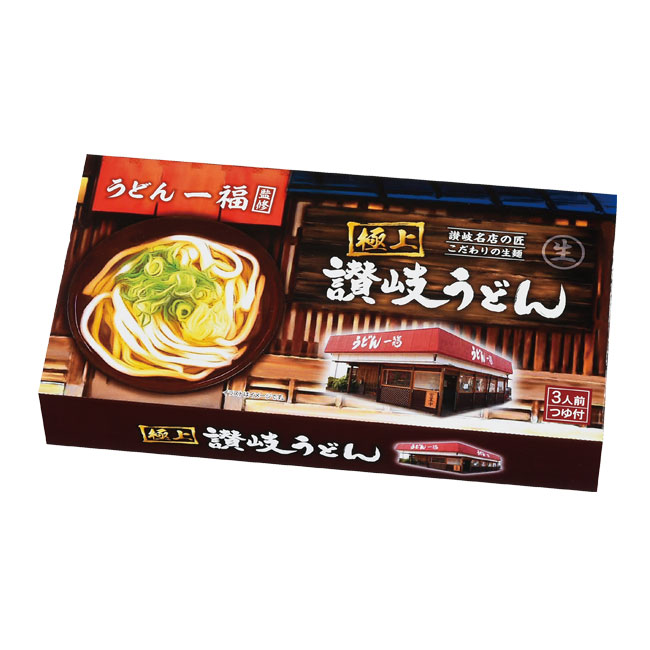 銘店「うどん一福」監修　極上讃岐うどん3人前（SNS-0700348）パッケージ