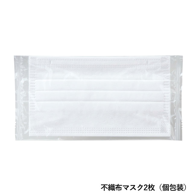 HydroAg+備えて安心暮らしの衛生３点セット（SNS-0700420）不織布マスク2枚（個包装）