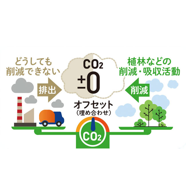 セルロース地球スポンジ　＃CO2排出権付（SNS-0700430）カーボンオフセットとは