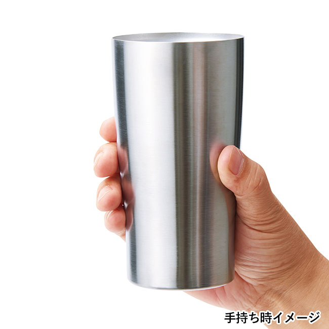 真空ステンレスタンブラー450ml（SNS-0700451）手持ちイメージ