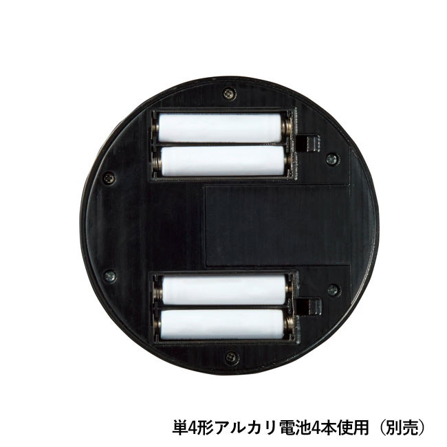 便利な２電源式卓上ファン（SNS-0700515）単4形アルカリ電池4本使用（別売）