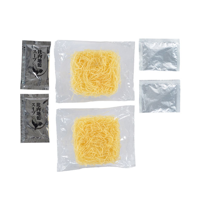 至福の逸品　比内地鶏つゆのこだわりにゅうめん２食（SNS-0700638）セット内容