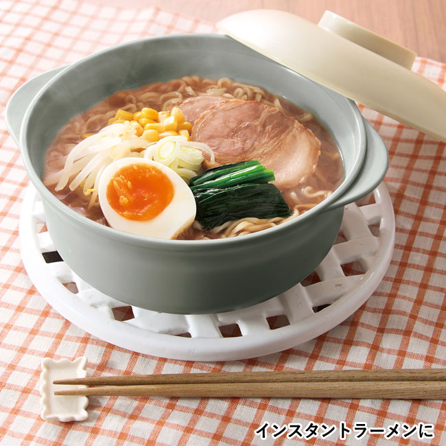 カンタンベンリ　レンジで調理なべ（SNS-0700725）インスタントラーメンに