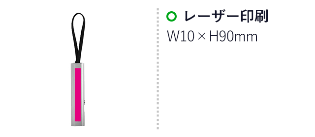 3in1充電ケーブル（SNS-0700930）名入れ画像　レーザー印刷　W60×H10mm