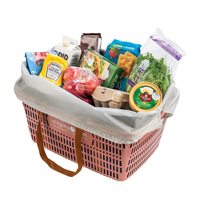 レジかごフィット！大きな保冷温バッグ（SNS-0700948）たくさん収納できる