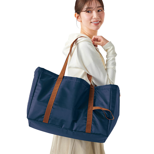 レジかごフィット！大きな保冷温バッグ（SNS-0700948）肩掛けに