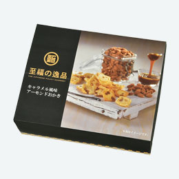 至福の逸品　キャラメル風味アーモンドおかき６５ｇ