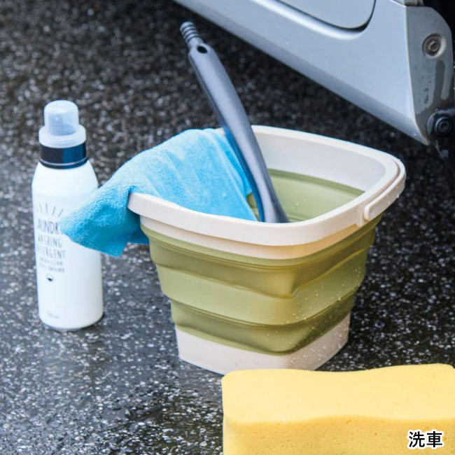 折りたたみバケツ５Ｌ　１個（SNS-0701006）洗車