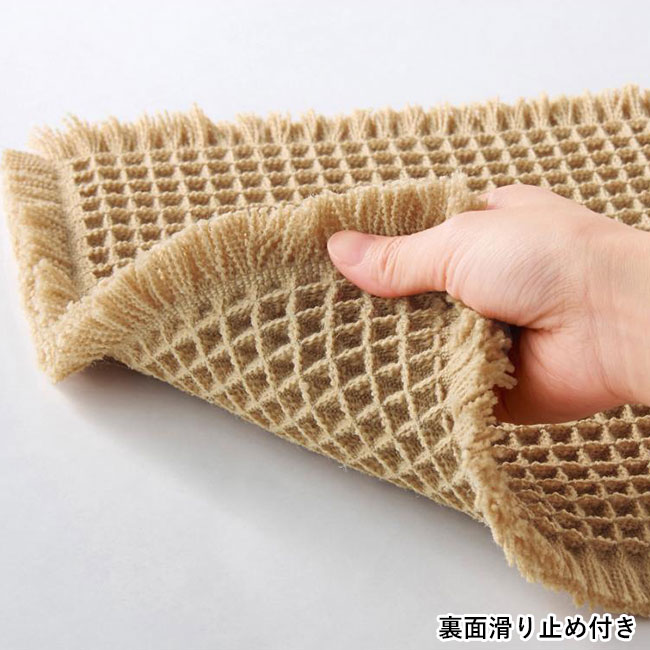 ワッフルバスマット（SNS-0701016）裏面滑り止め付き