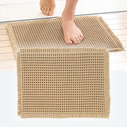 ワッフルバスマット