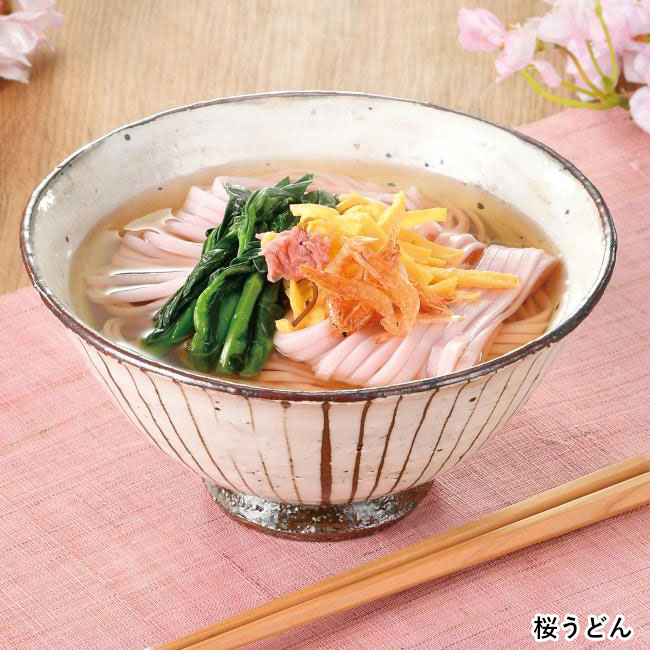 桜のそばと満開うどん（SNS-0701026）桜うどん
