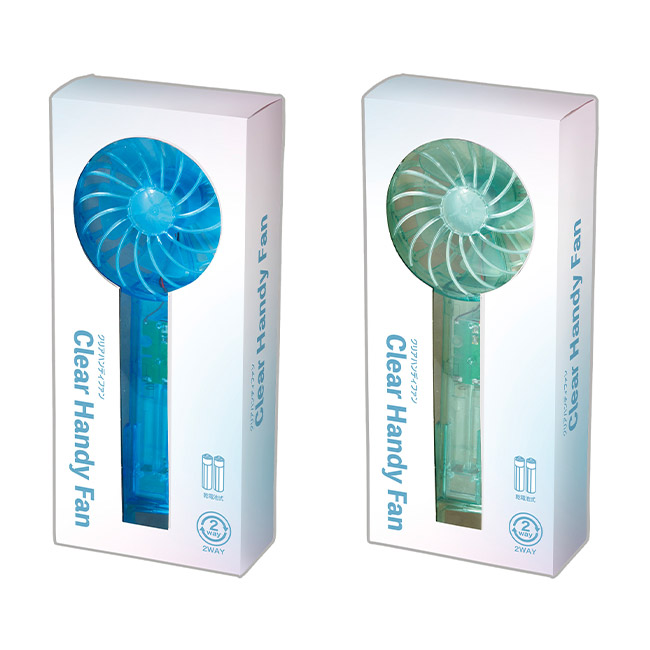 クリアハンディファン　１個（SNS-0701037）パッケージ