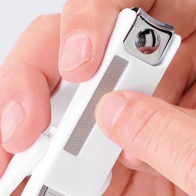 お手元拡大　ルーペ付き爪切り（SNS-0701050）ヤスリ付き