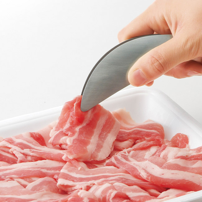 手がよごれない　さわらずトング（SNS-0701060）お肉をつまめる