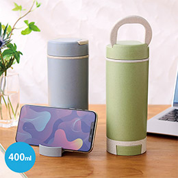 スマホスタンド付きバンブーボトル400ｍｌ