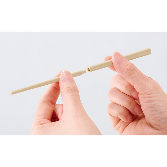バンブーファイバー携帯カトラリーセット（SNS-0701062）組み立てイメージ