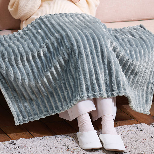 ふわとろクリームケット1枚（SNS-0701079）ひざ掛け