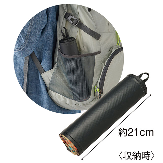 ネイティブ柄スティックレジャーシート　1枚（SNS-0701081）約21cm（収納時）