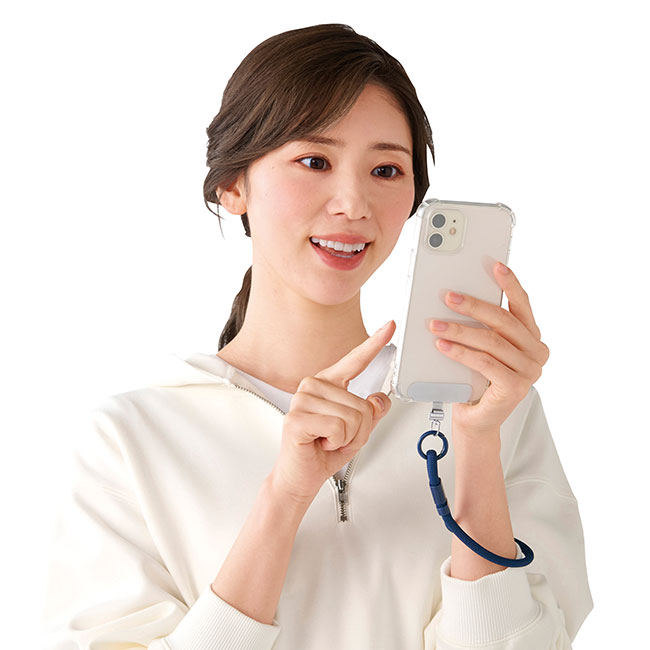 モバイルプレート＆ストラップ　1組（SNS-0701089）使用イメージ