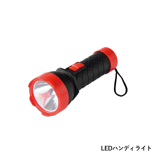 備えて安心 防災パンダ6点セット(SNS-0701125)LEDハンディライト