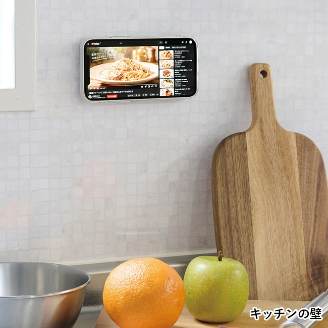 スマホ吸盤マット(SNS-0701150)キッチンの壁
