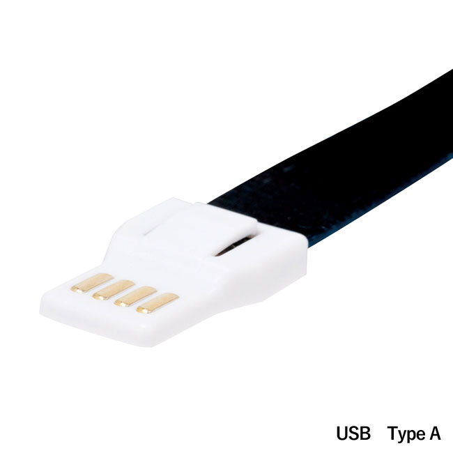 ネックストラップ型USBケーブル（SNS-0400037）USB　TypeA
