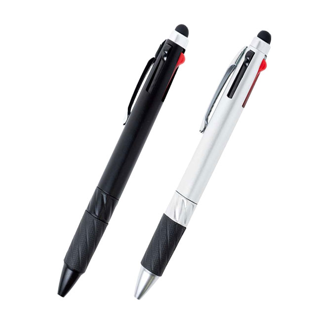 タッチペン付3色ボールペン（SNS-0400056）