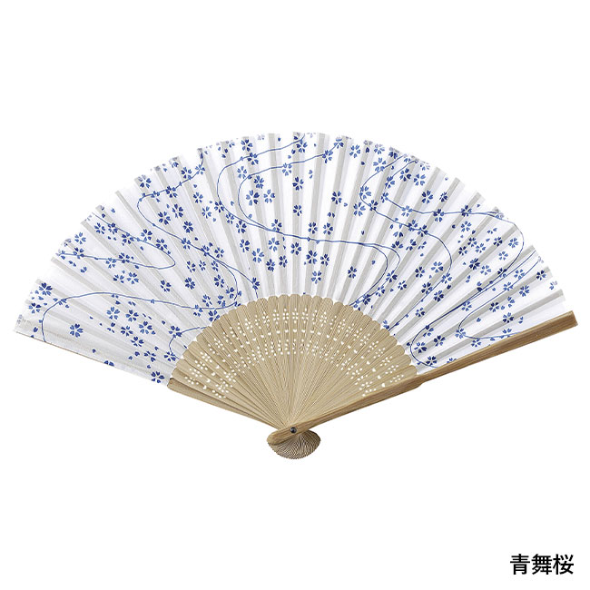 すす竹和扇子【予約商品2025年7月入荷予定】（SNS-0400096）青舞桜