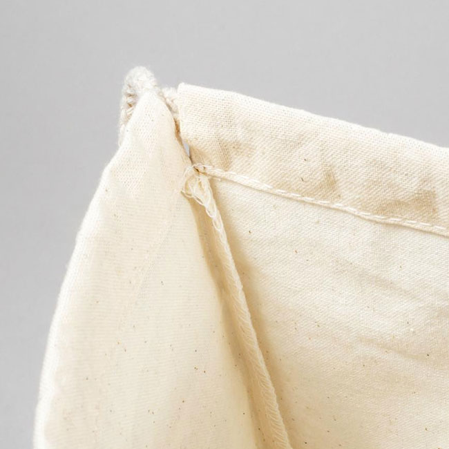 リサイクルコットン巾着S(SNS-0400139)縫製部分