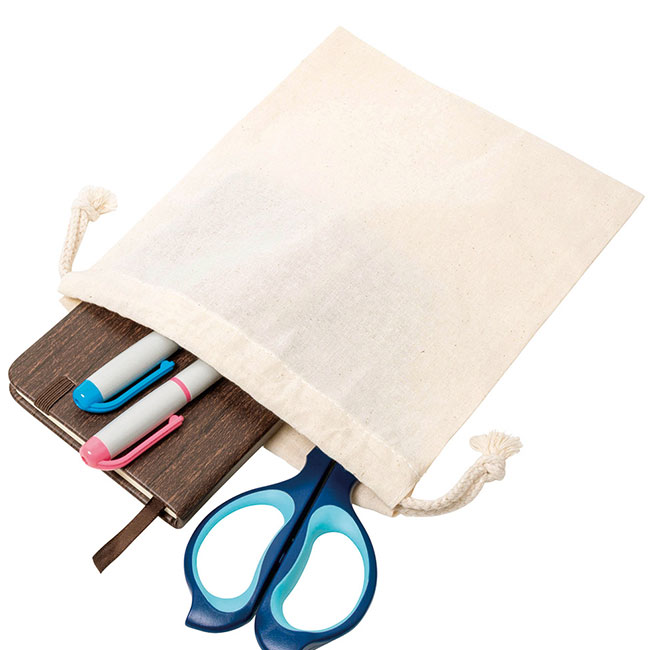 リサイクルコットン巾着S(SNS-0400139)収納イメージ